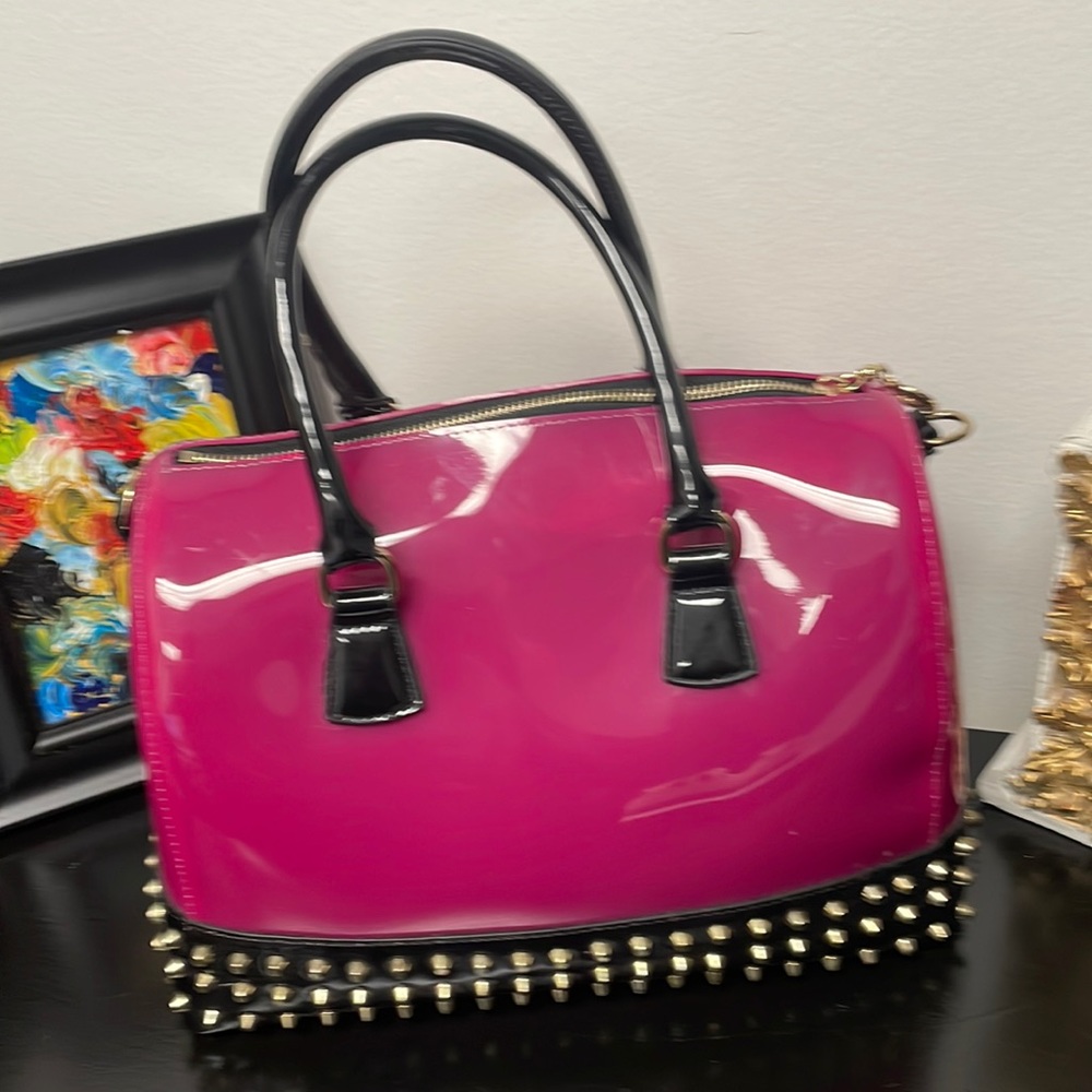 COPY - Magenta & Black Jelly Bag